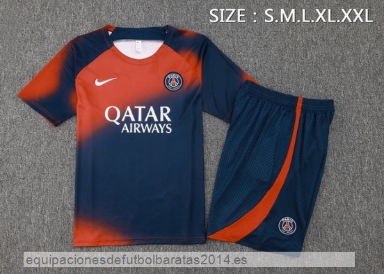 Nuevo Entrenamiento Conjunto Completo Paris Saint Germain 23/24 Rojo Azul Baratas